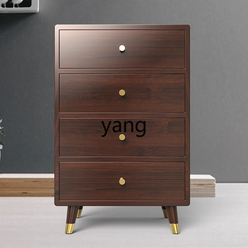 LH1 New Chinese Solid Wood Safe Invisible Smart Touch Screen Fingerprint Password Drawer Safe Household