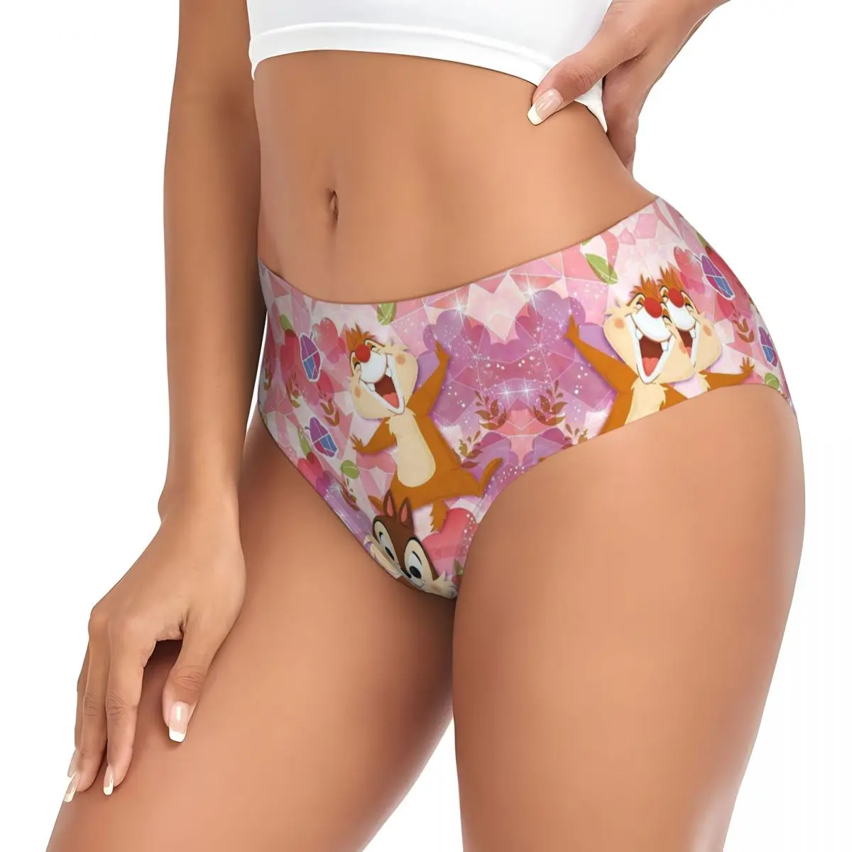 Mutandine da donna personalizzate con Chip 'n' Dale mutandine traspiranti slip intimo