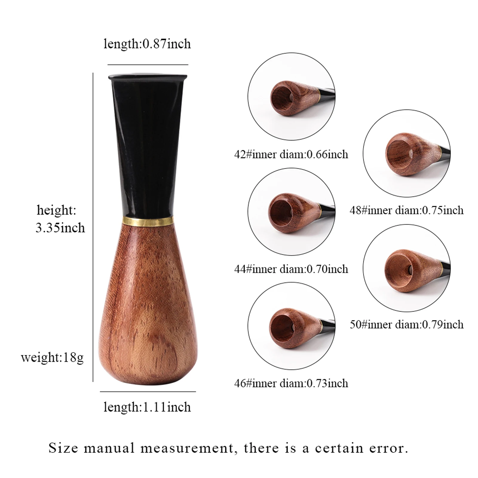 1pc  Cigar Holder Smoking Accessories Tobacco Rod Cigarette Mouthpiece Smoke Pipe Nozzle 9mm Filter Rosewood Cigar Accessories