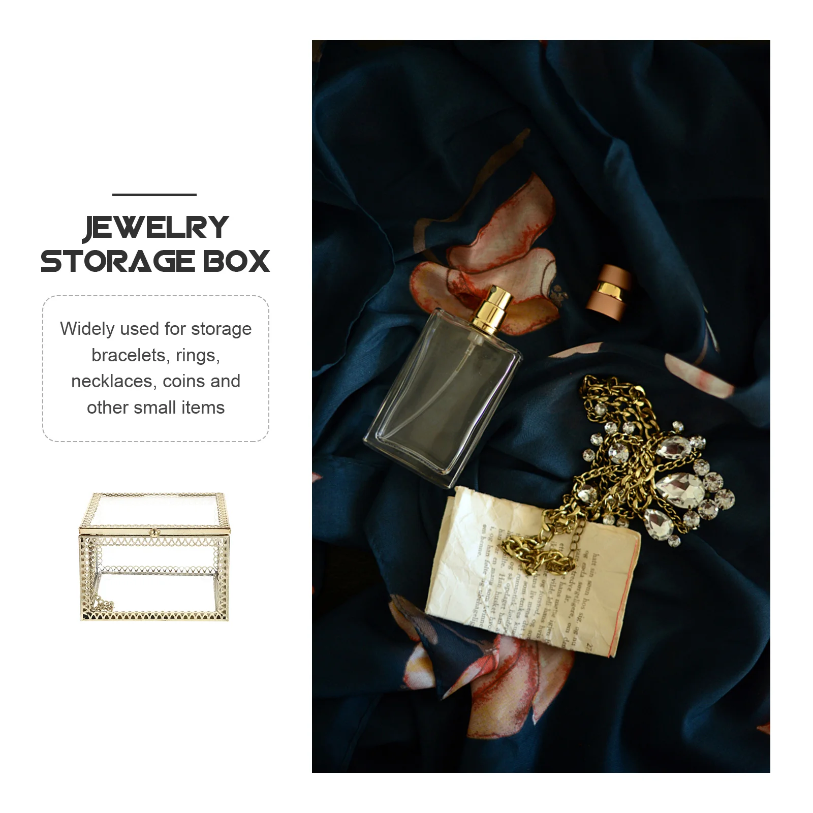 Geometrical Shaped Jewelry Organizer Exquisite Craftsmanship Long Service Life Desktop Adornment Gift for Friends