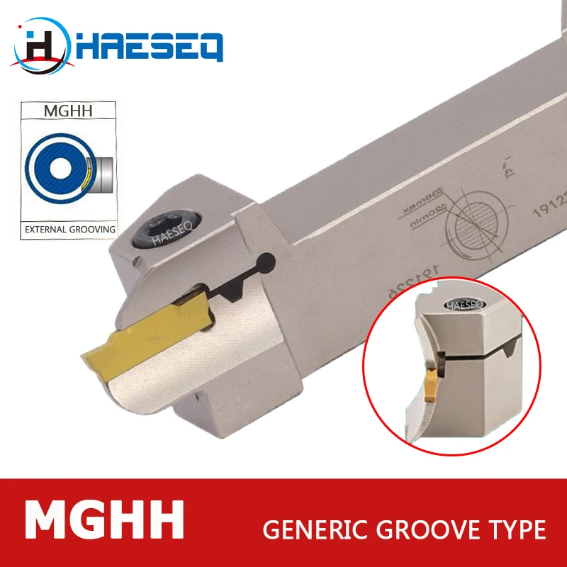 

MGHH MGHH220 MGHH320R MGHH325R MGHH420R MGHH425R CNC Metal Lathe Tool External Circular Groove Cutting Lathe Turning Tool Holder