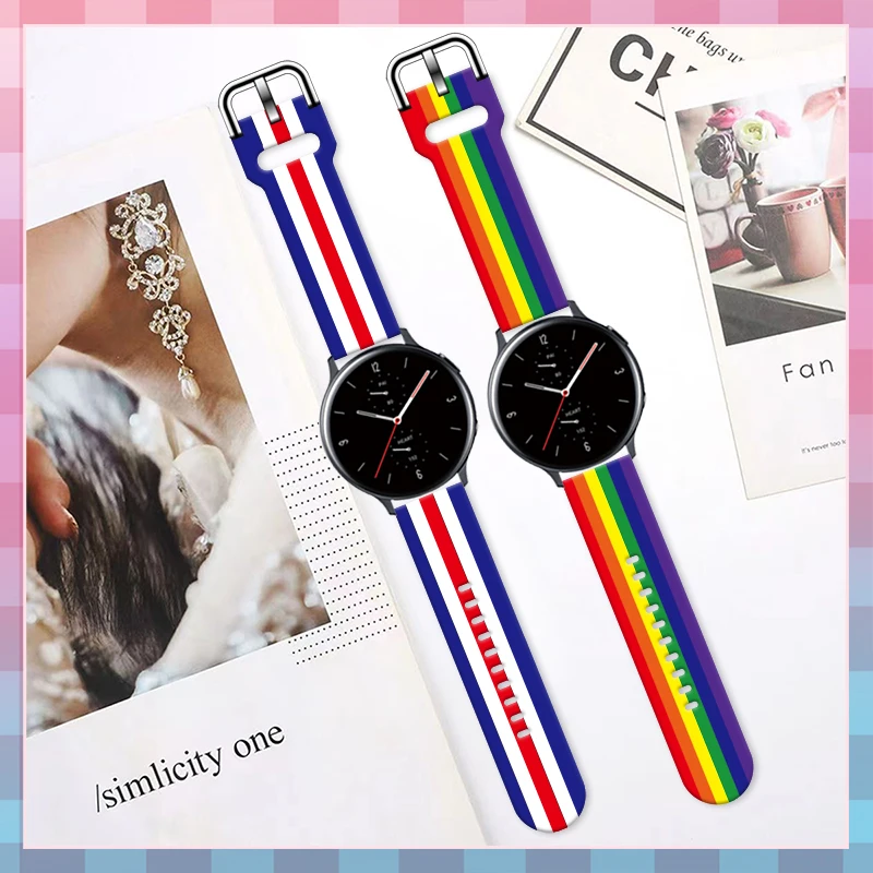 20mm Lattice Pattern Watch Strap for Samsung Galaxy Watch 7/6/5 Band Replaceable Bracelet for Xiaomi Huawei Amazfit Watchband
