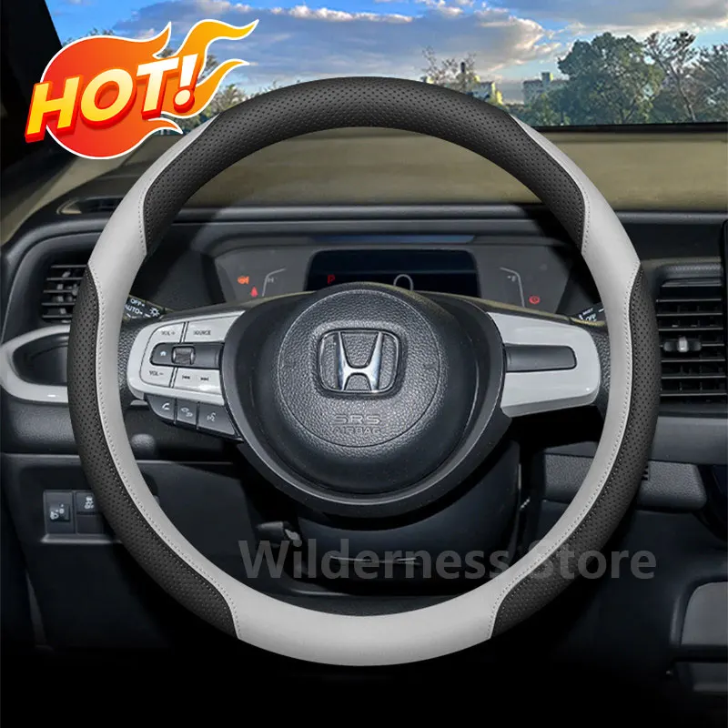 Sport Style Leather Steering Wheel Cover for Honda Civic 10th 11th 2026-2014 Auto Steering Wheel Cover Honda Accord accessories