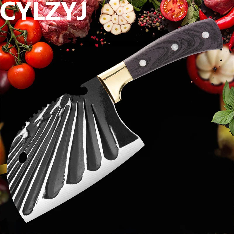 

Forging Chopping Cutting Knife Dual-Purpose Household Kitchen Knife Slicing Knife Sharp Meat Vegetable Cutting Butcher Knife