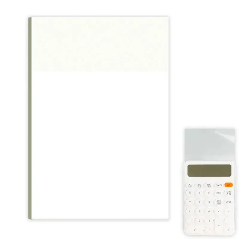 Note adesive trasparenti 50 fogli adesivi per Note estetiche impermeabili adesivi autoadesivi trasparenti Memo Note Pads forniture per ufficio scolastico