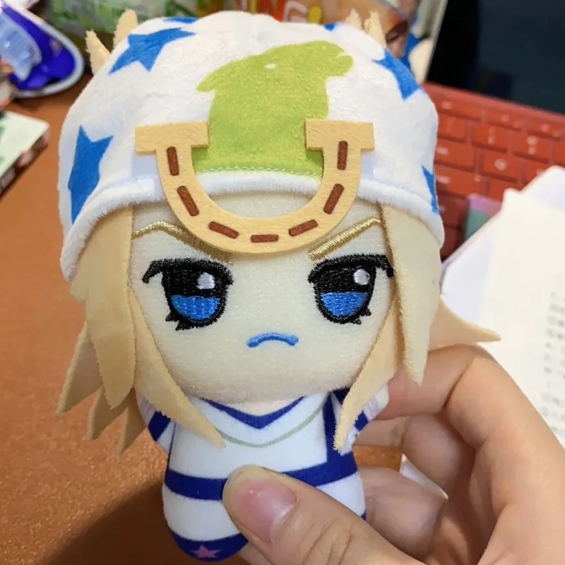 10cm Johnny Joestar Cotton Doll Cute Plush Doll Jojo'S Bizarre Adventure Merchandise Keychain Gift Toy Steel Ball Run