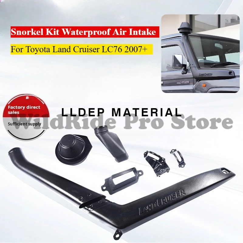 

For Toyota Land Cruiser LC76 2007+ OEM Snorkel Kit Waterproof Air Intake Off-Road 4x4 Wading