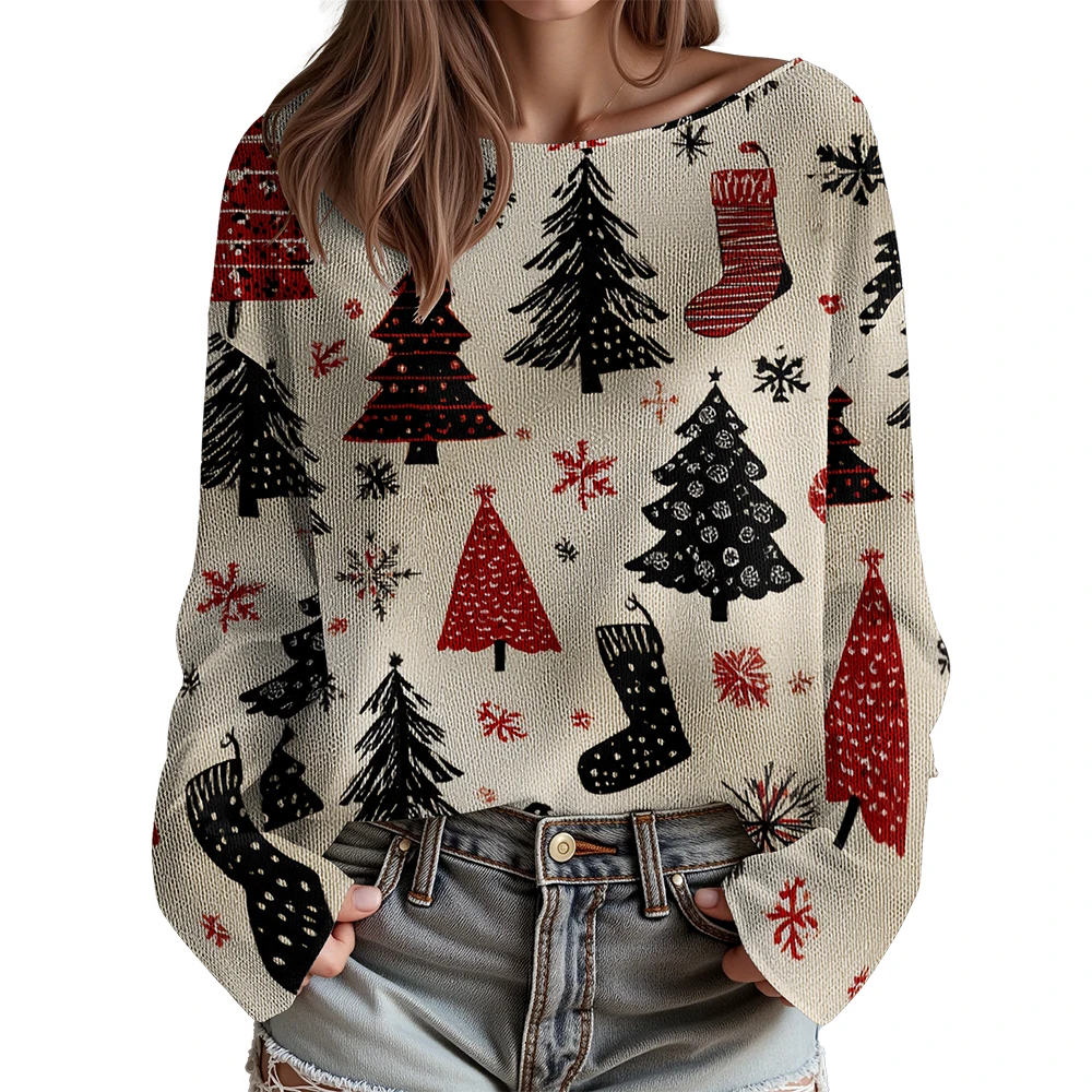 ملابس نسائية زهرية سترة بأكمام طويلة سترة نسائية مع الترقوة المكشوفة سترة أنماط الأزهار الاستوائية #2