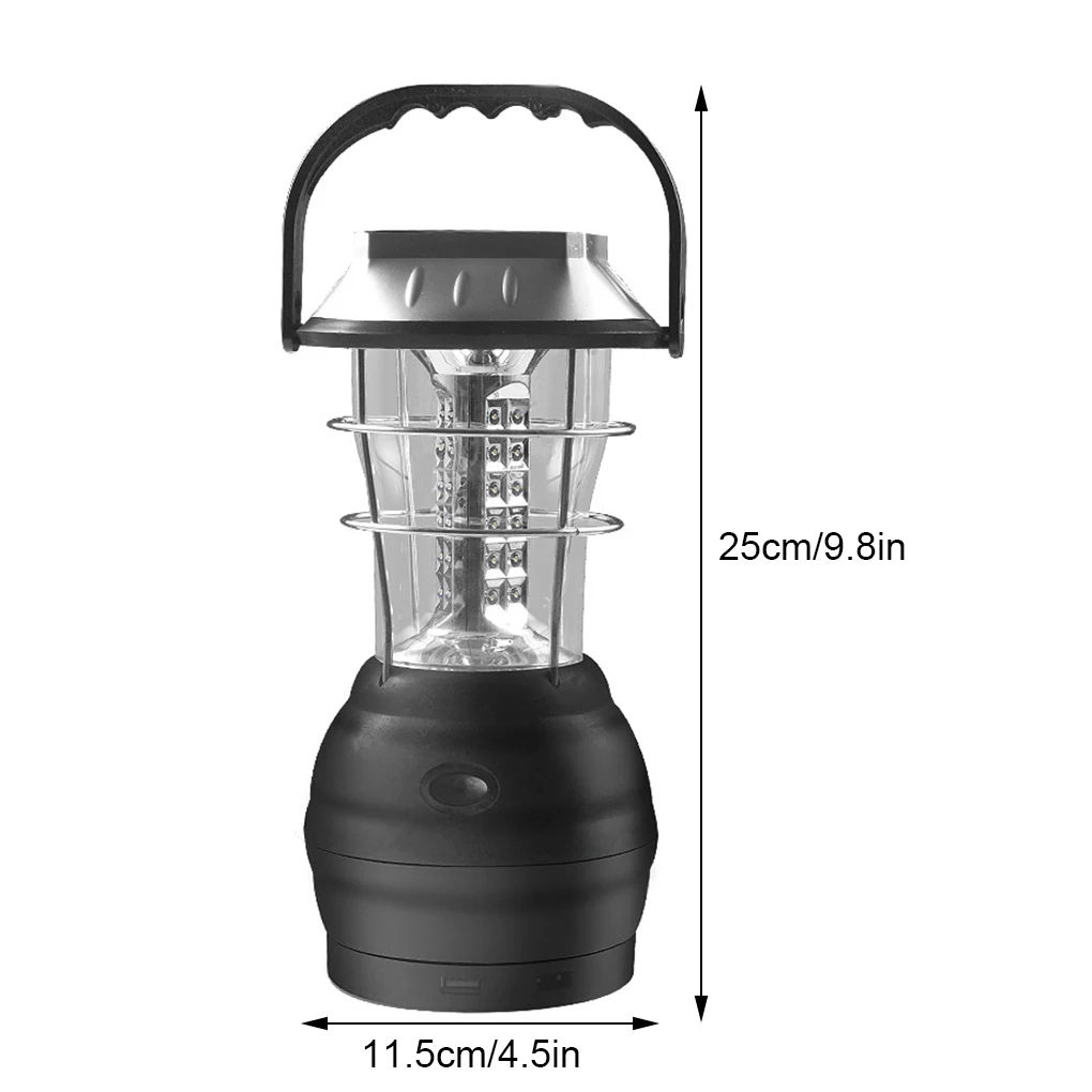 Solar Camping Light USB Rechargeable Portable 36LED Camping Lanterns Hanging Tent Light Outdoor Emergency Lighting