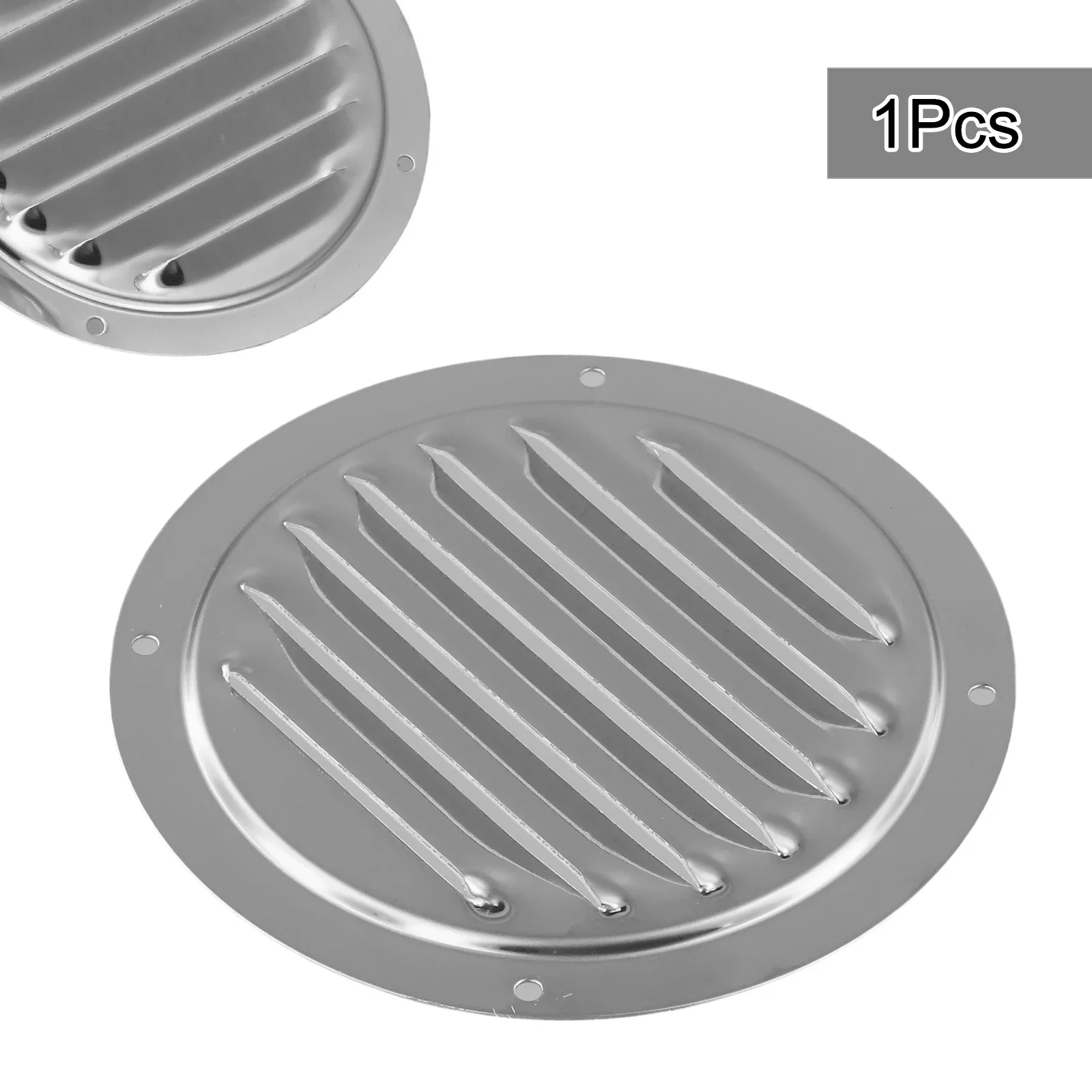 

1pcs 4/5inch Stainless Steel Air Vent Grille Round Ventilation Grille Louver Air Outlet Air Conditioner Heating Cooling Vent