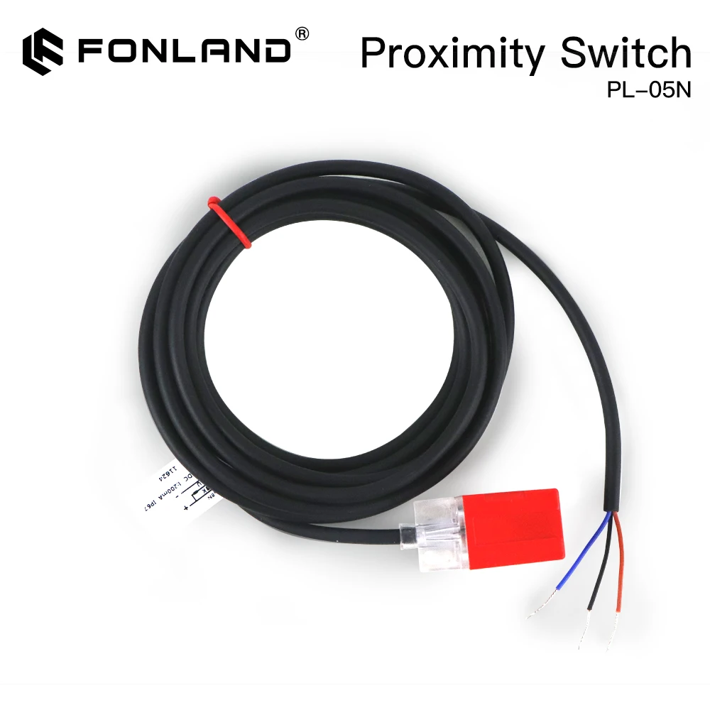 FONLAND PL-05N Inductive Proximity Sensor Switch 5mm 2M Out DC 6-36V Normal Open for Laser Cutting Machine