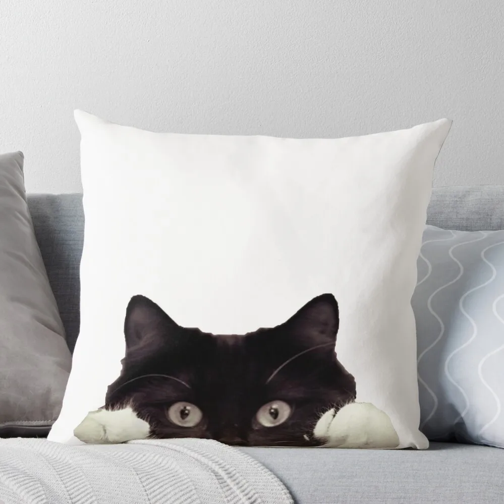 

Peeking Cat Throw Pillow Bed pillowcases Luxury Pillow Cover Room decorating items