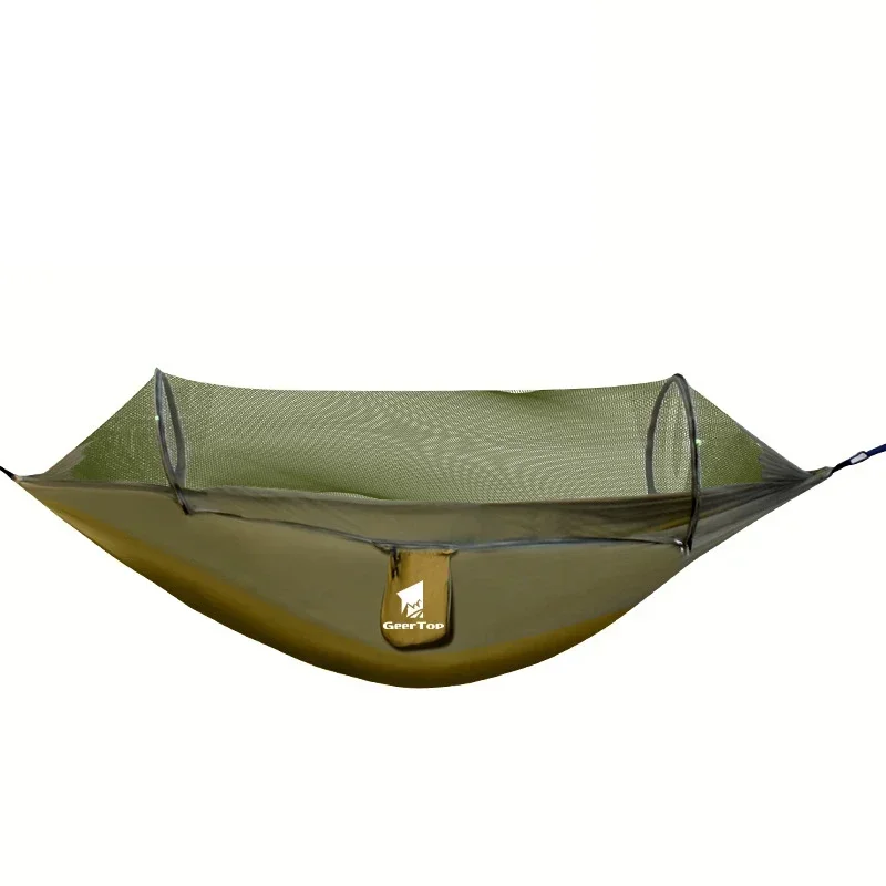 Waterproof Durable Anti MosquitoOutdoor Swing Nylon Hammock Tent Hanging Hammock Outdoor Furniture Survival Camping Equipment