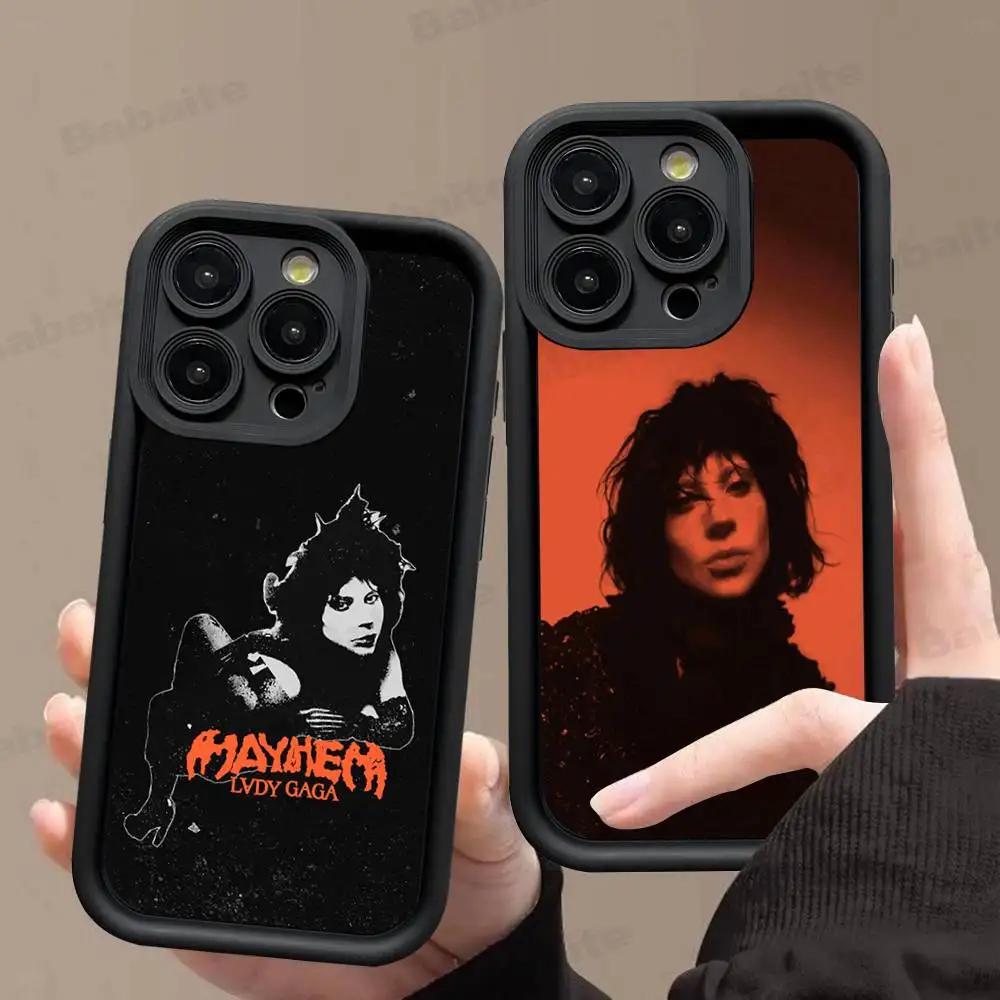 

Singer L-Lady Gaga Mayhem Phone Case For iPhone 17 16 15 14 13 12 11 Pro Max Silicone Back Cover