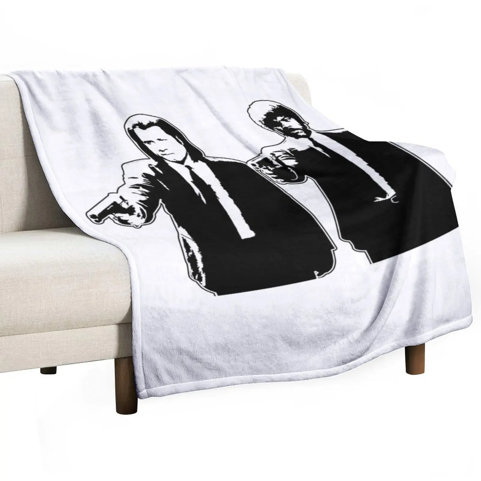 pulp fiction shoot Throw Blanket Comforter Hair Blankets