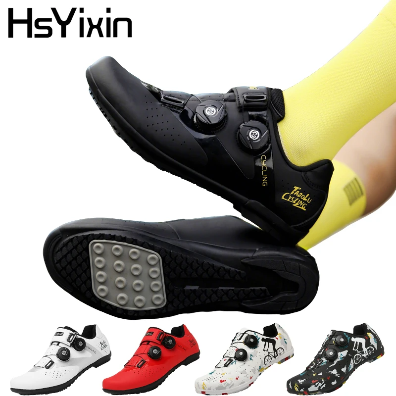 Unisex Bike Shoes Rubber Without Lock Men Without Cleats RoadBicycle Speed Zapatillas Ciclismo Sneaker Flat Pedal Training Shoes