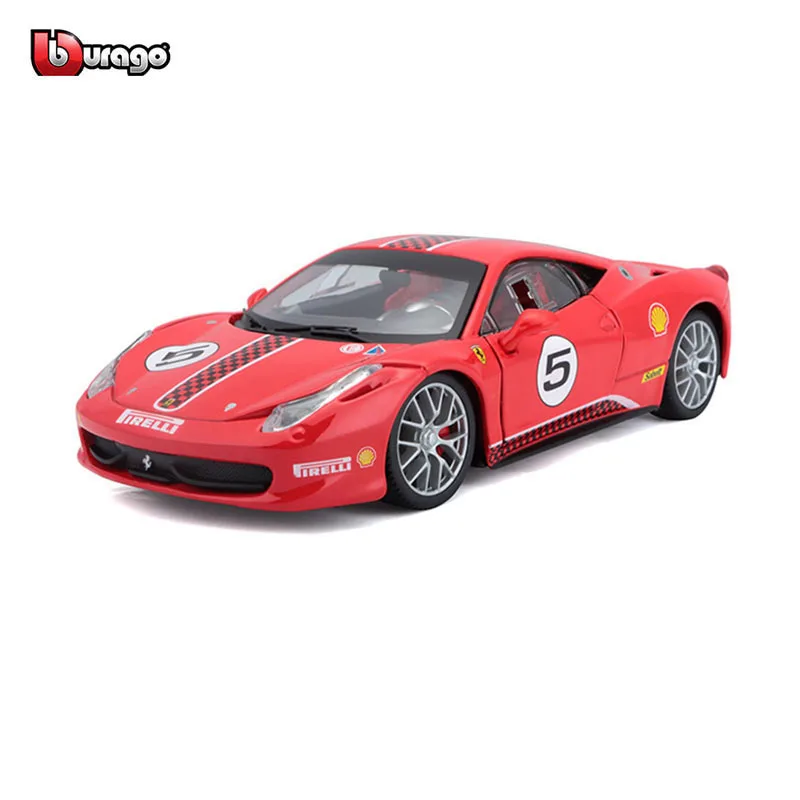 Bburago 1:24  Ferrari 458 CHALLENGE Alloy Luxury Vehicle Diecast Cars Model Toy Collection Gift