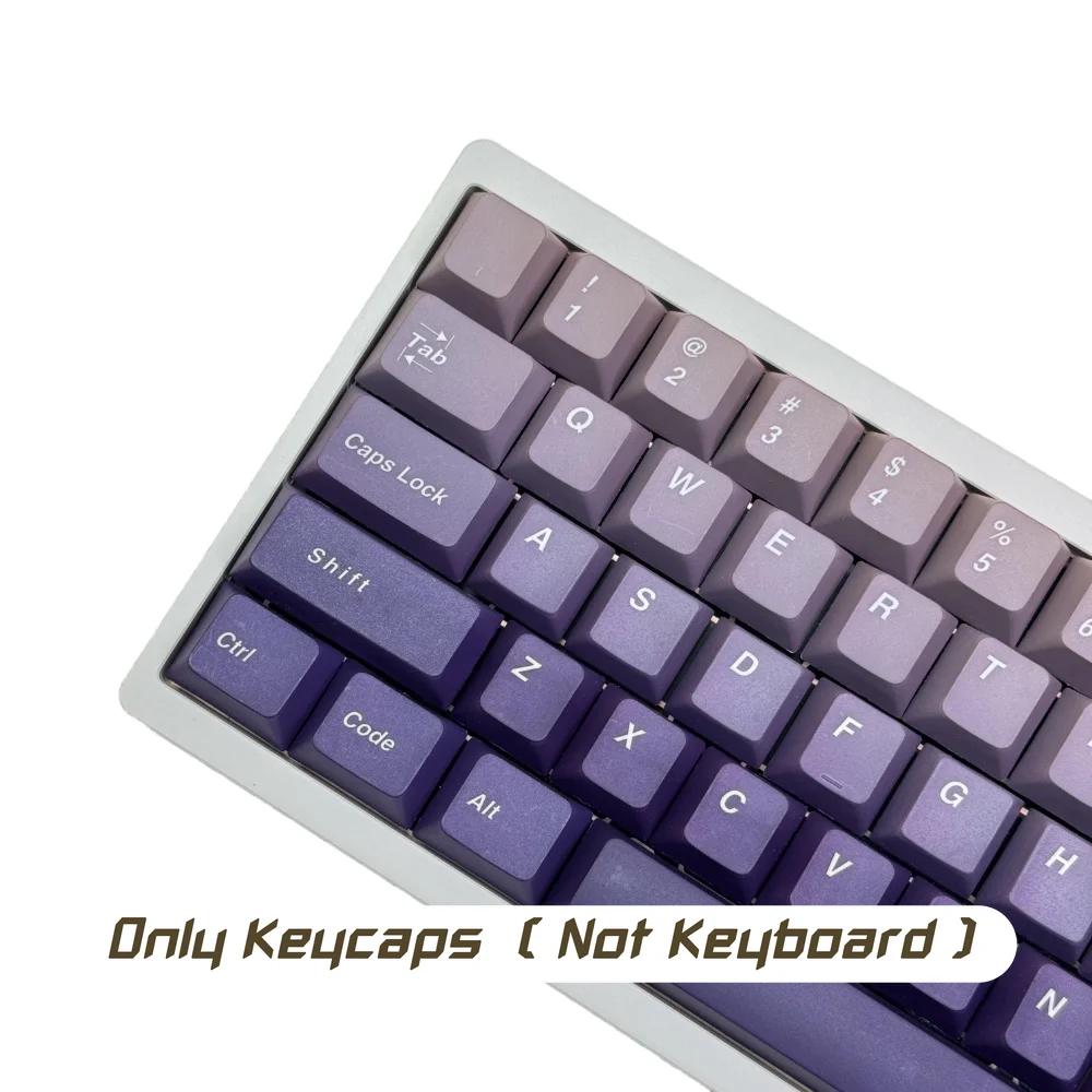 134 Keycaps ANSI US Layout Cherry Profile purple PBT Dye Sublimation Key Caps Set for Mechanical Keyboard 61/64/75/84/87/104/108