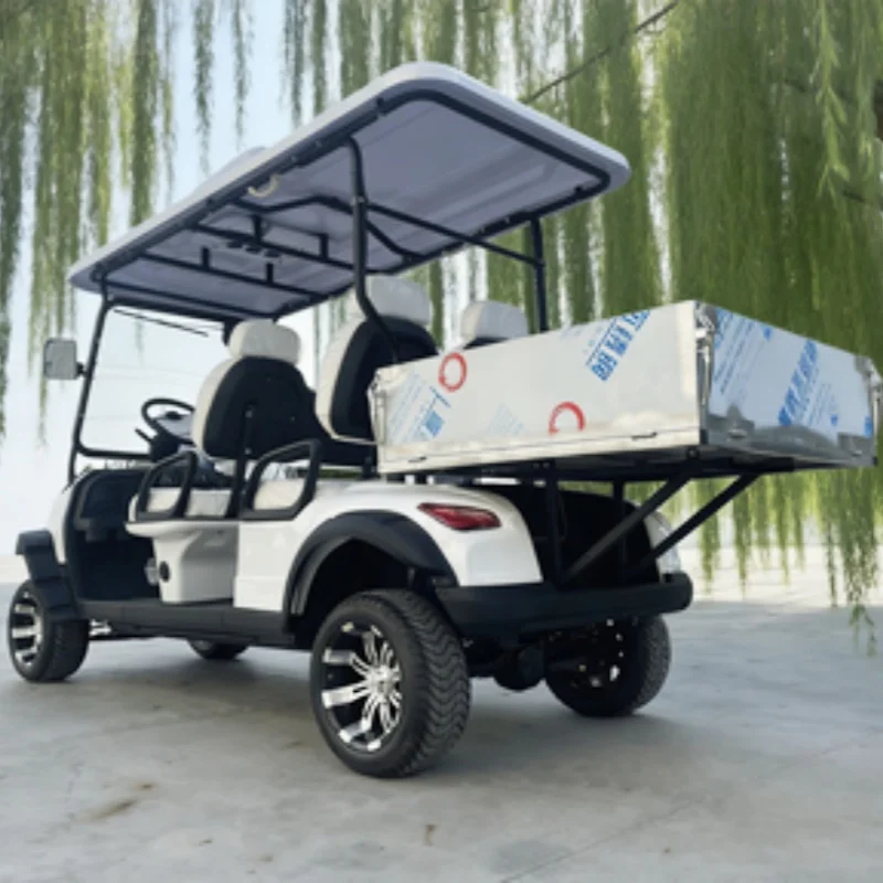 

China Manufacturer Golf Cart Multifunctional Lithium Electric Golf Cart For Sale Chair Leather With Headrest Rapid Delivery