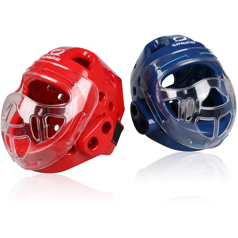 Full Face Kopfschutz Karate Helm Taekwondo Kopfbedeckung MMA Kickboxen Kopfschutz Professionelle Trainingshelme – Detail 6