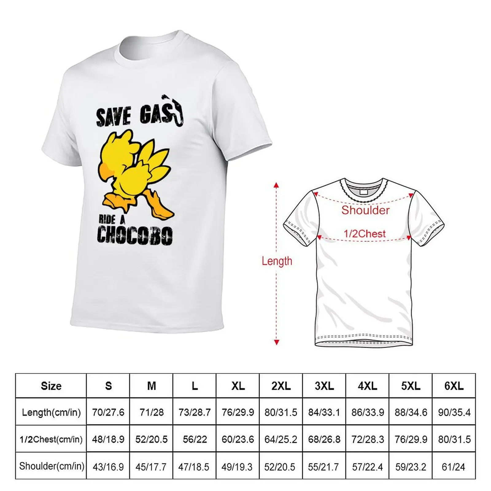 Chocobo! T-Shirt t shirt custom print mens graphic t shirts t shirt man casual T-shirt