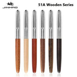 Jinhao 51A Wooded Fountain Pen Luxury Elegant Calligraphy Ink Pens EF/F Nib Writing ink Pens Stationery Office School Supplies