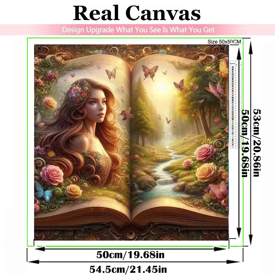 Diamond Painting Cross Stitch Magic Book Fairy Castle Set for Embroidery Mosaic Fantasy Dream Landscape 5D DIY Home Decor