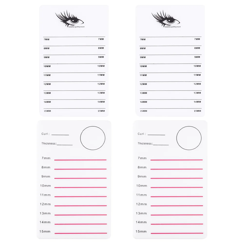 4 قطعة رمش البليت قابلة لإعادة الاستخدام لاش تمديد حامل لصالون المنزل استخدام دائم الاكريليك عرض مجلس واضح مرقمة صينية #5