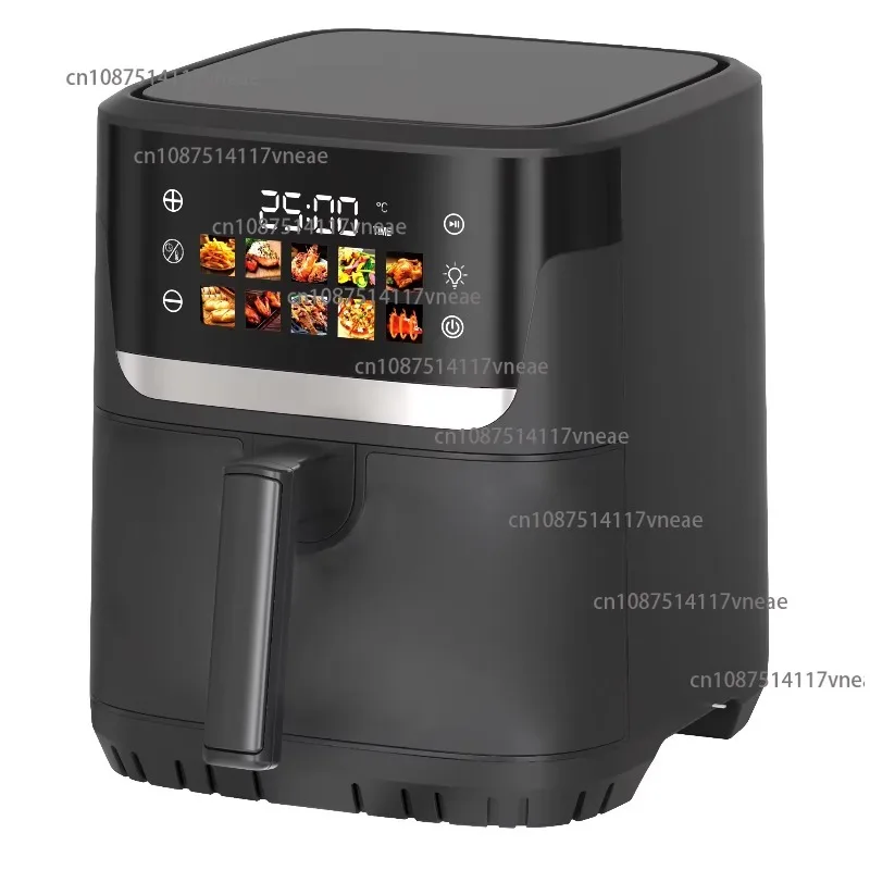 

Многофункциональная цифровая цветная панель 6,5 л, электрическая фритюрница, умный сенсорный экран, черные качественные кухонные фритюрницы для дома