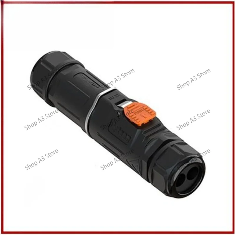 Metal 2-core self-locking 120a plug-in waterproof cable, automation equipment power supply