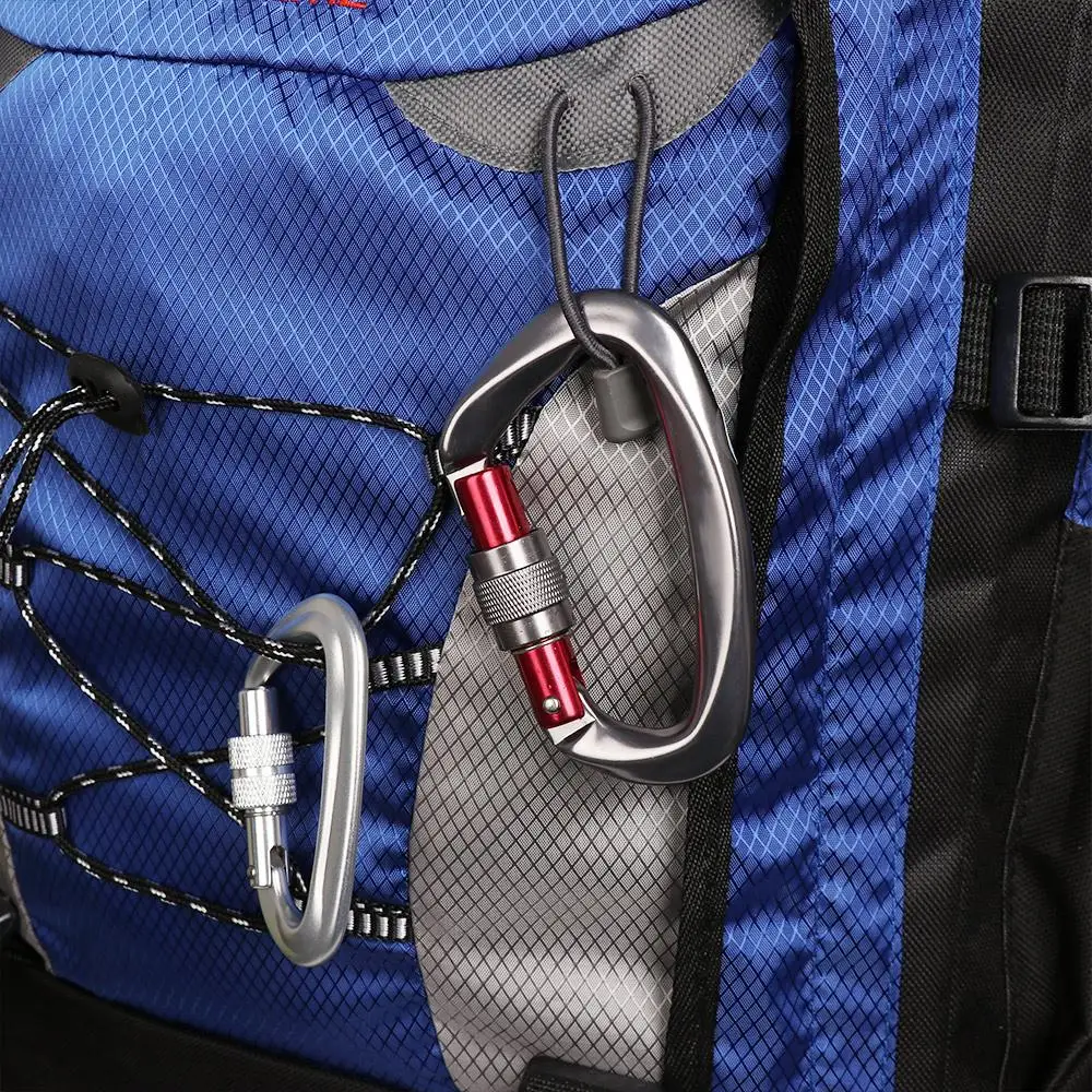 D-Vorm Accessoires Aluminium Security Master Lock Bergbeklimmen Beschermingsmiddelen Klimsleutelhaken Professionele Karabijnhaak