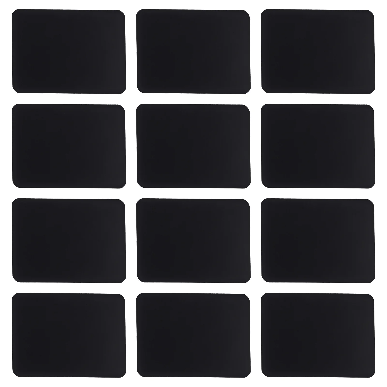 

12 Pcs Bracket Cable Hanging Label Holder Man Business Cards Bins Chalkboard Stickers Pvc Sign Black Clip