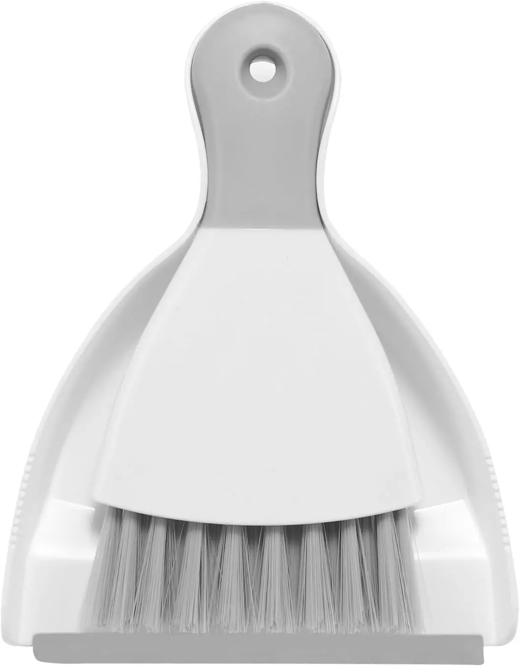 

Compact Mini Dustpan and Brush Set for Home Cleaning, White & Gray, Easy Storage