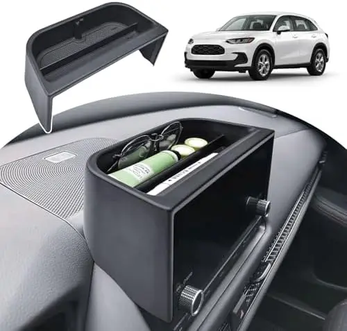 

Dash Tray for 2023-2026 HR-V – Black Console Organizer & Sunglass Holder (Fits 7" & 9" Screen)