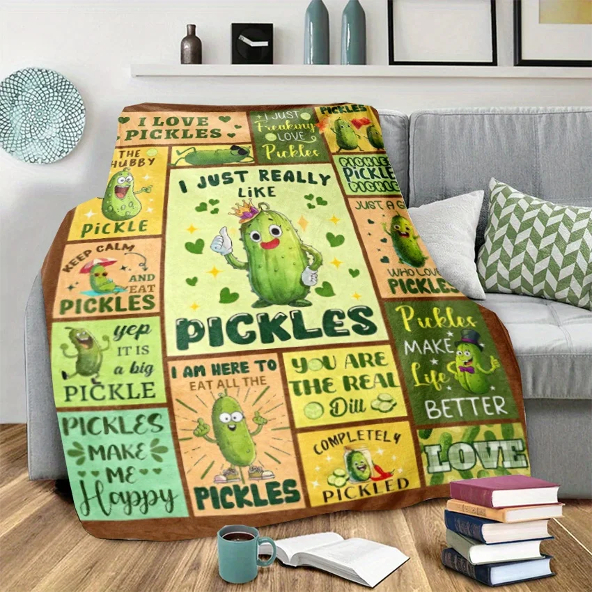 

Tasty Kimchi Flannel Blanket - Lightweight Soft Comfort - I Love Kimchi Design - All Season Machine Washable Home Gift