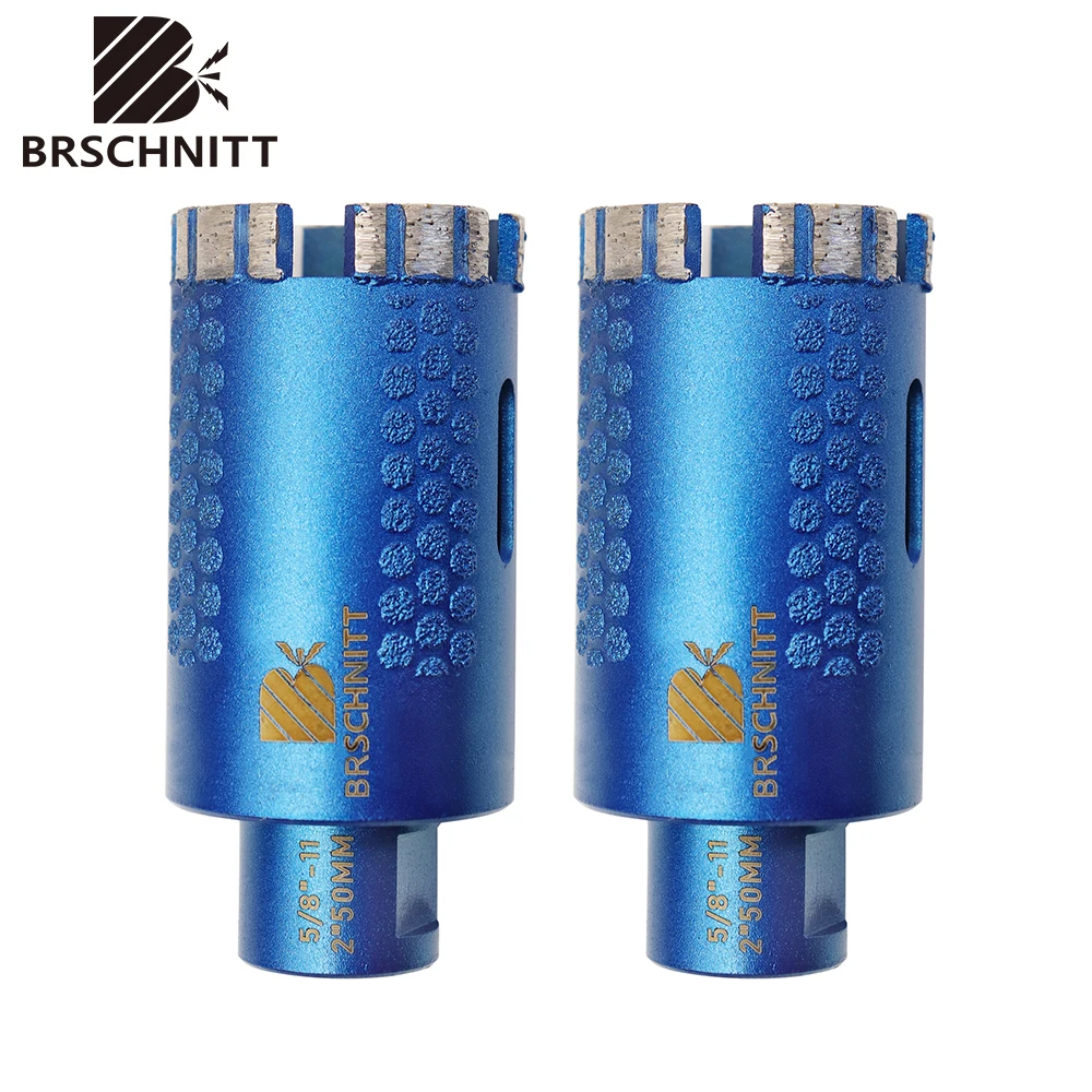 BRSCHNITT 1pc/2pcs 50mm Diamond Drilling Bit 5 8 Thread Tiles Cutter Hole Saw For Tile Porcelain Granite Marble Stone