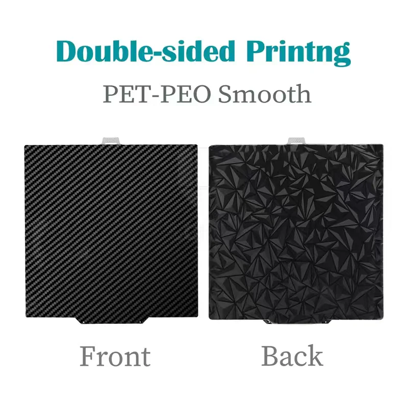 

PEI Build Plate 280x280mm for QIDI Q2/ Q2 Combo 3D Printer Hot Bed Double Sided Smooth PEO PET Carbon Fiber Spring Steel Sheet