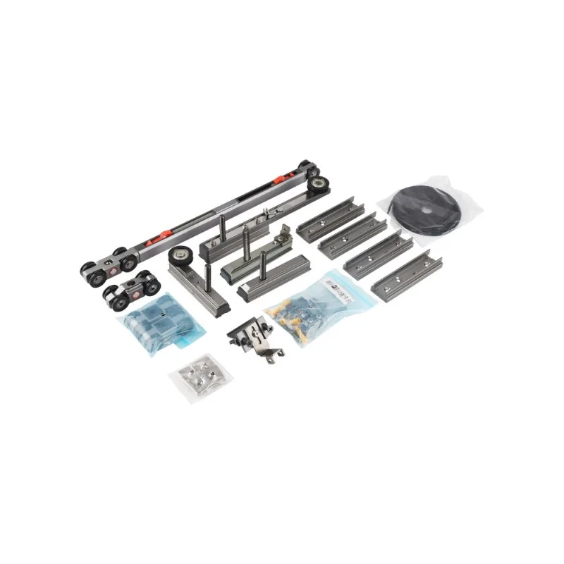 Kitchen double linkage damping buffer pocket door pulley, hardware accessories balcony partition solid wood door linkage