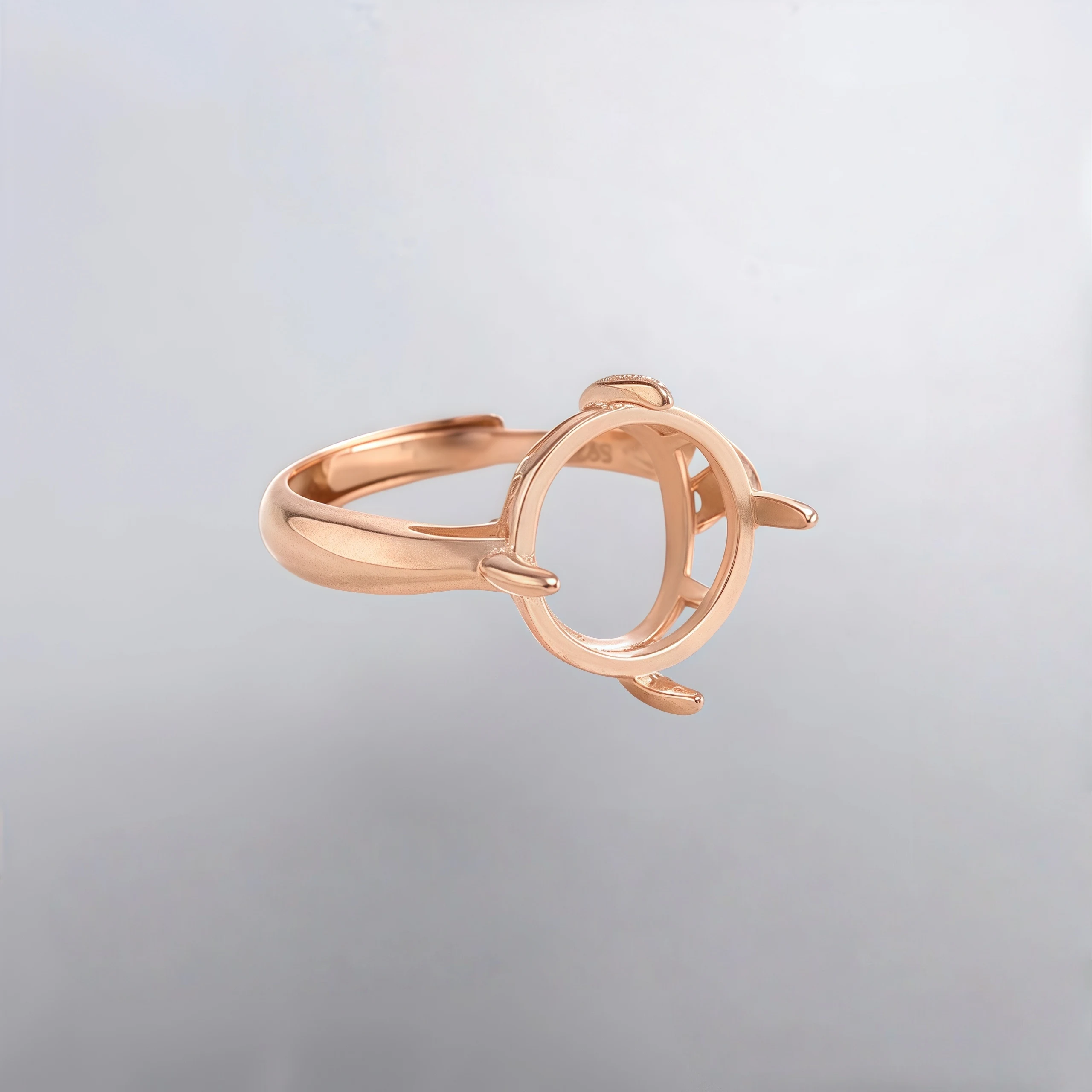 L Setting 3-15mm Oval Stone S925 Sterling Silver Multiple Sizes Ring Empty Support DIY for Women Fine Charm Jewelry Accessory - Image 6