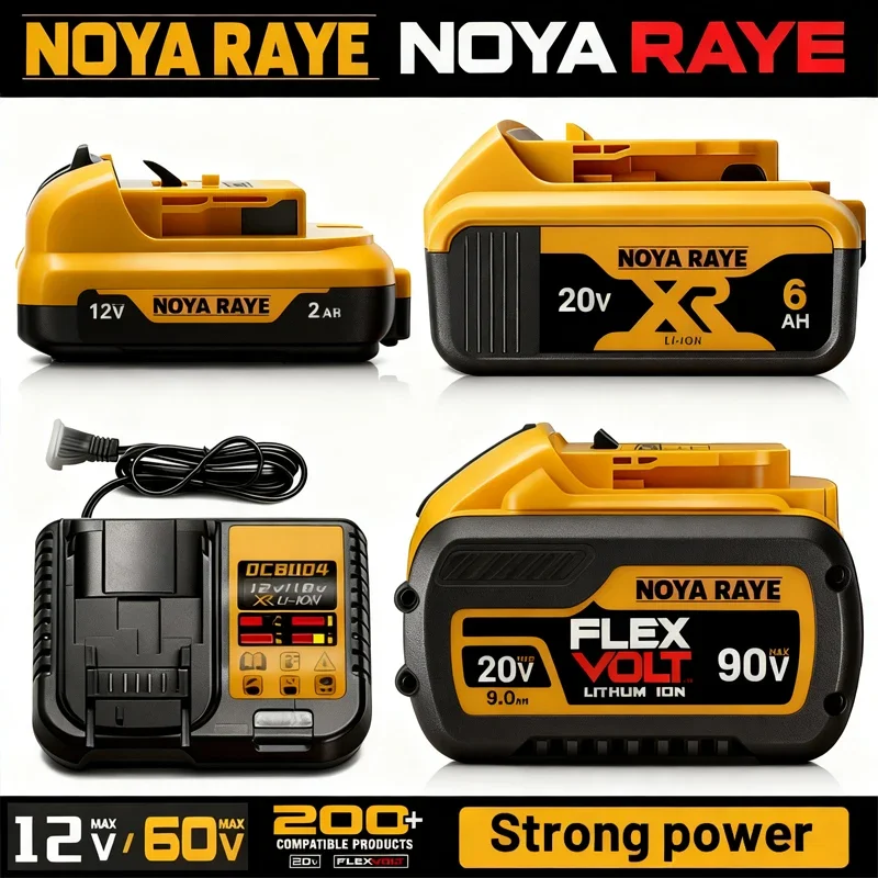 

DeWALT Original Battery 20V/60V 6Ah 9Ah MAX FlexVolt for DCB606 DCB205 DCB206 DCB209 DCB182 Power Tool