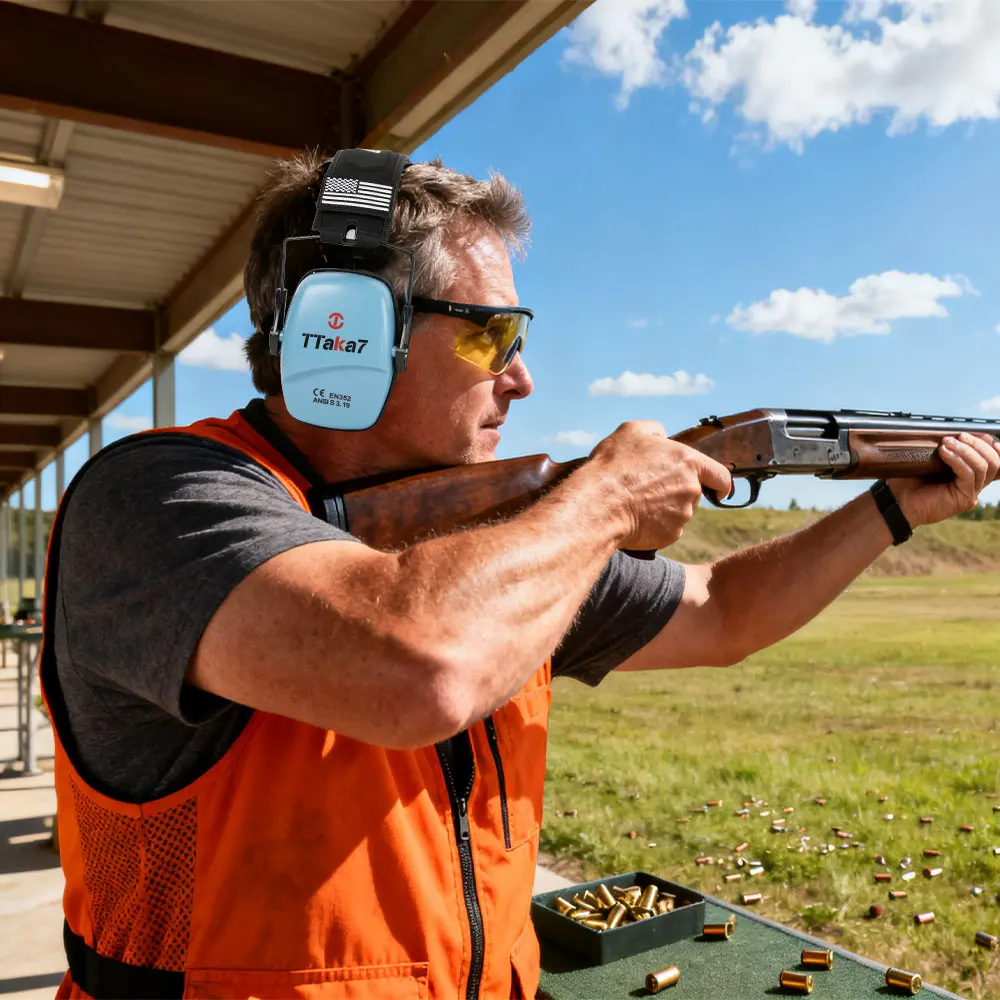 Army Grade Tactical Earmuff Hearing Protection Headset - NRR 25dB Noise Reduction for Shooting Training & Outside Hunting