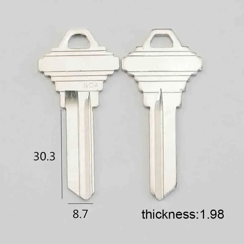 10pcs/lot House Home Door KW1/SC1/SC4 Key blanks Locksmith Supplies Blank Keys