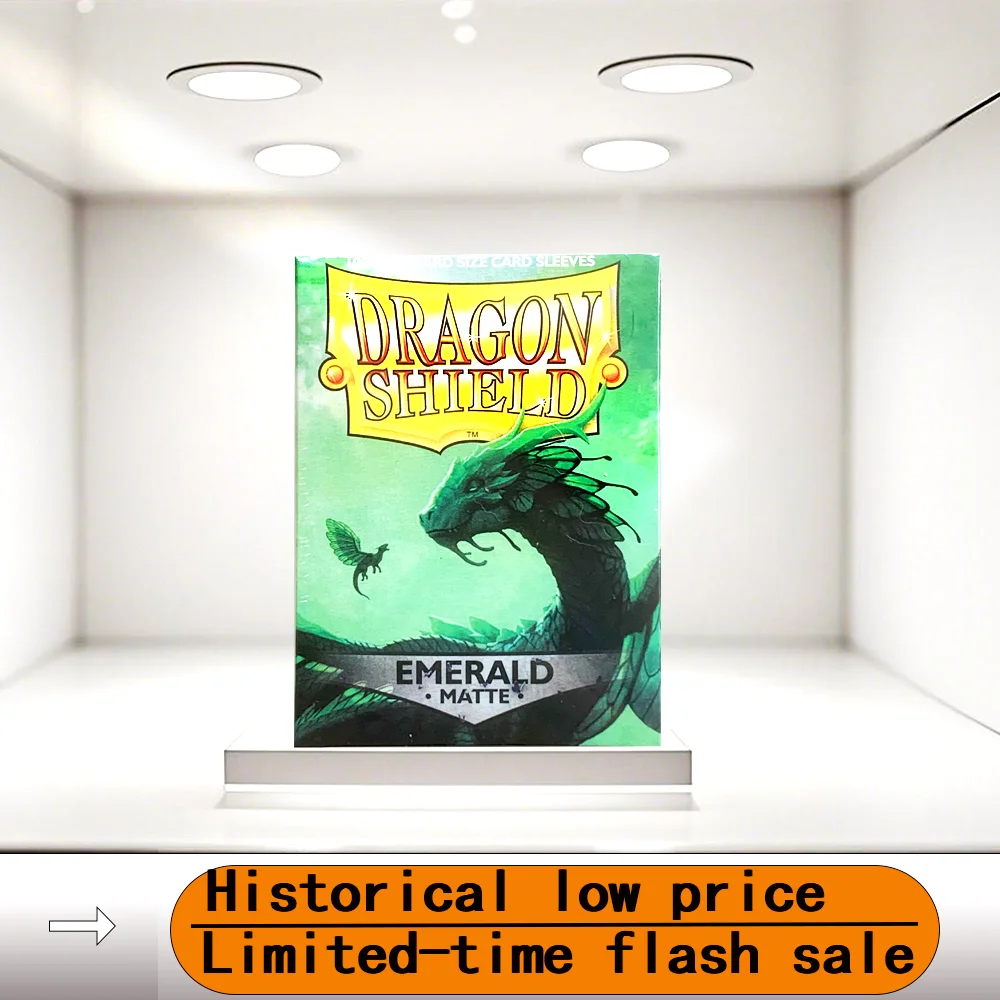 

​66X91mm 100 PCS/BOX MATTE EMERALDCards Sleeves Dragon Shield Cards Cover Cards Protector for PKM/Star Reals Board Games