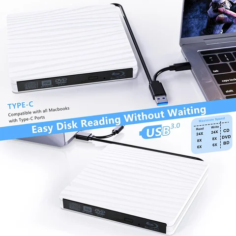 Внешний Blu-Ray 3D-плеер с USB 3.0 и Type-C — пример использования