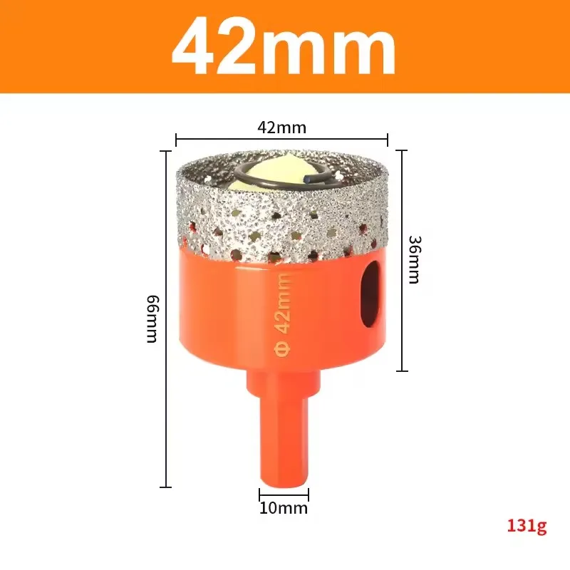 1 Pc 18-68 Mm Diamantgesoldeerde Kern Droge Boor Voor Porseleinen Tegels Marmer Glas Graniet Gat cup Saw Cutter Accessoires Snijden