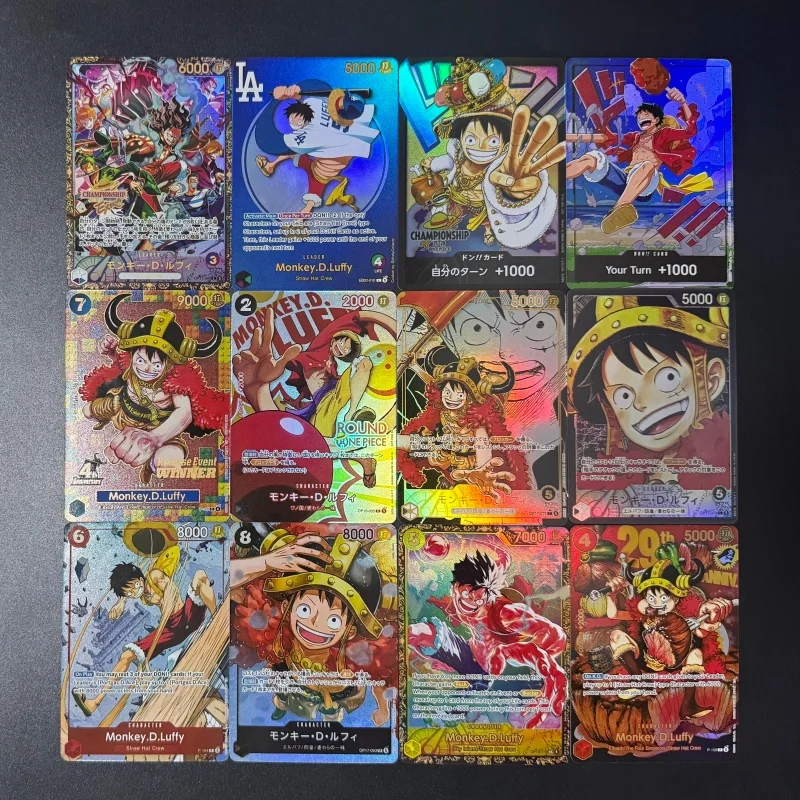 Suitable for One Piece Monkey D. Luffy Series DIY Folding Flash Card OP17-093 OP17-079 P-159 EB02-010 Game Collection Card Toys