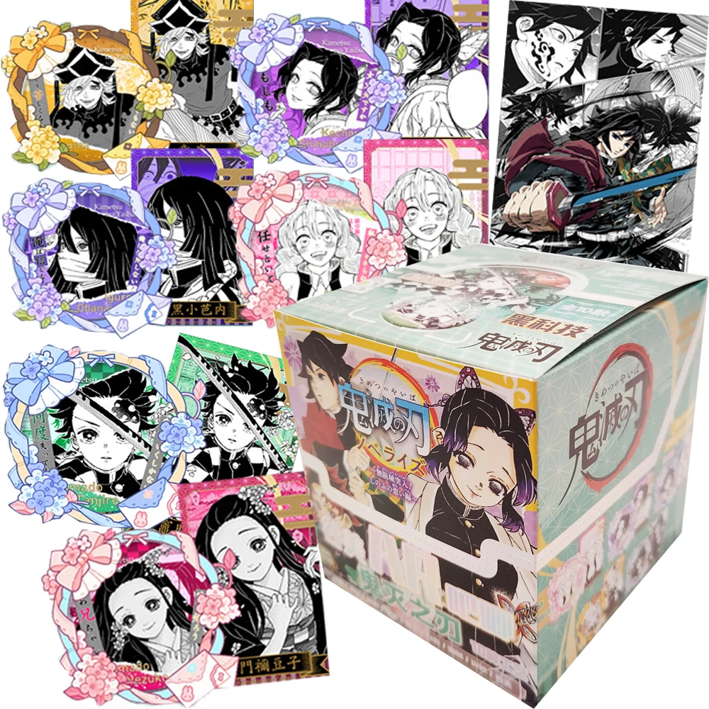 

Wholesale Demon Slayer Anime Figures AR Badges for Kids Kamado Nezuko Pretty Lovely Rare Laser Collection Cards Hobbies Gifts