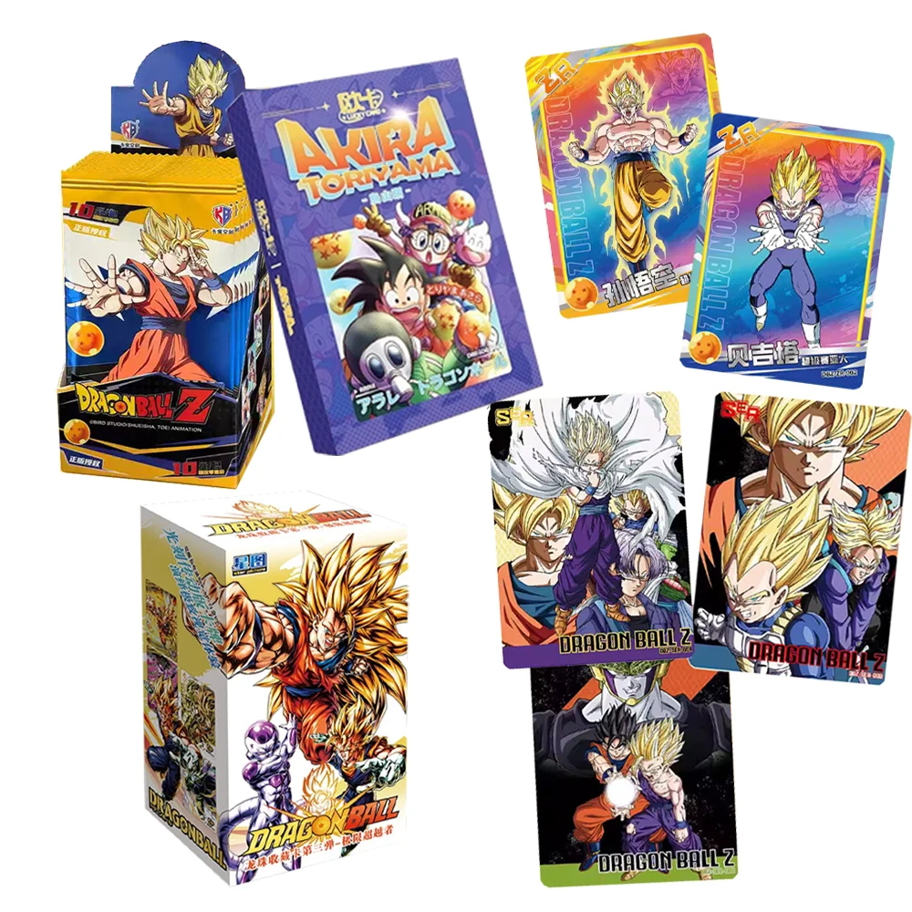 Genuine Dragon Ball Card Cultural Merchandise Goku Vegeta Collectible Anime Cards Children Card Toy Gift Collectible Cards Toy