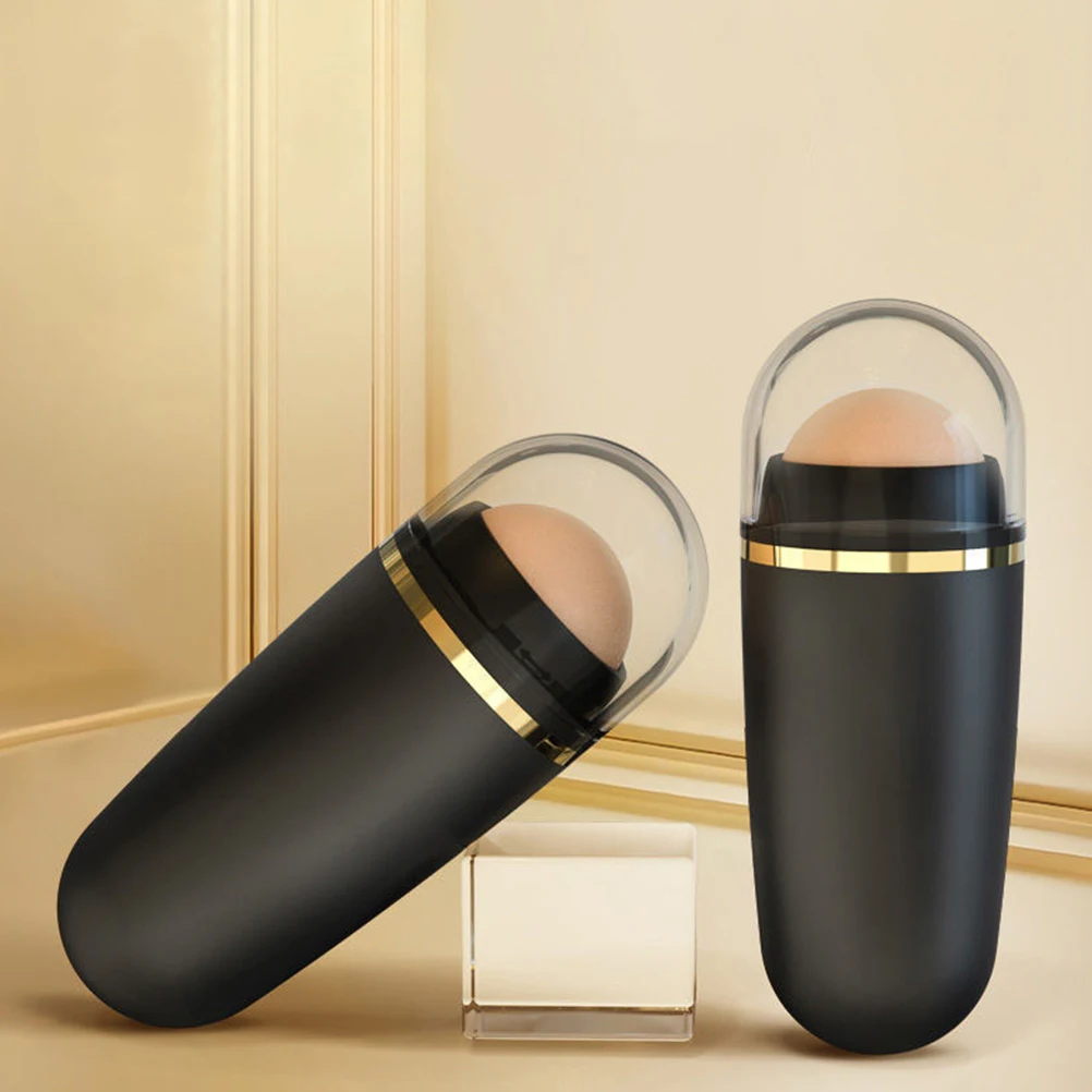 

2Pcs Volcanic Stone Face Roller for Oil Absorption - Facial Skin Care Tool Removing Impurities and Smoothing Texture