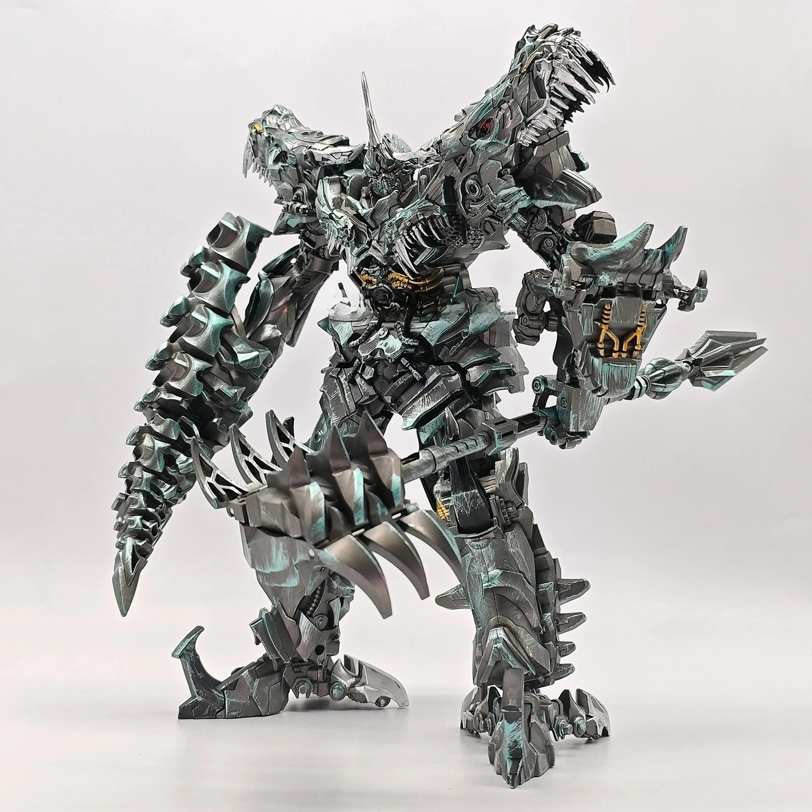 (IN VOORRAAD) BAIWEI TW1034 TW-1034 Grimlock Dinobots 23 cm KO SS07 Dinosaurus Leider Action Figure Speelgoed